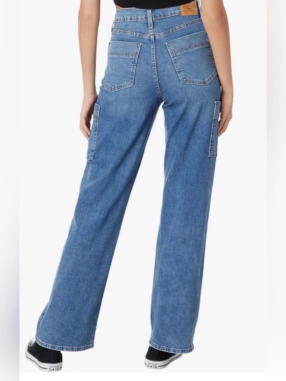 Levi's High-Rise Light Blue Cargo Jeans size 6/28 - Picture 2 of 6